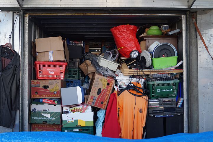 Newcastle storage unit filled with stuff